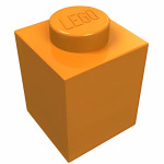 Брік 1x1 - Orange