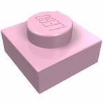 Плейт 1x1 - Bright Pink