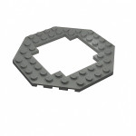 Плейт 10x10, з відкритим центром - Dark Bluish Gray