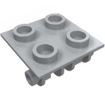 Плейт з шарніром 2x2 - Light Bluish Gray
