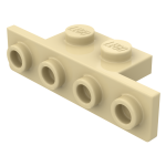 Плейт г-подібний 1x2x1x4 (вниз) - Tan