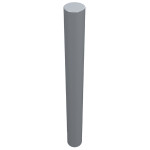 Бар на 4 [меч/чарівна палочка] - Light Bluish Gray