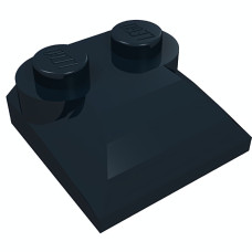 Слоуп закруглений 2x2x2/3 (з 2 стадами) - Black