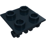 Плейт з шарніром 2x2 - Black