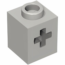 Технік брік 1x1 (під вісь) - Light Bluish Gray