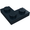 Плейт 2x2, кутовий - Black