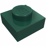 Плейт 1x1 - Dark Green