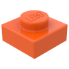 Плейт 1x1 - Reddish Orange