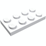 Плейт 2x4 - White