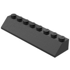 Слоуп 2x8 (45 градусів) - Black