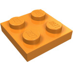 Плейт 2x2 - Orange