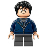 Мініфігурка LEGO - Harry Potter - Dark Blue Hoodie, Dark Bluish Gray Short Legs