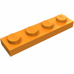 Плейт 1x4 - Orange