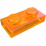Плейт 1x2 - Trans-Orange
