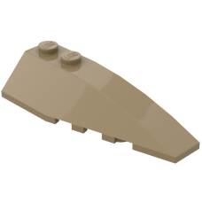 Слоуп 6x2, кутовий (правий) - Dark Tan