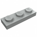 Плейт 1x3 - Light Gray