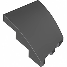 Слоуп закруглений 3x2, скошений (лівий) - Dark Bluish Gray