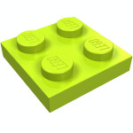 Плейт 2x2 - Lime