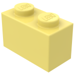Брік 1x2 - Bright Light Yellow