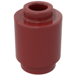 Брік круглий 1x1 - Dark Red