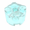 Брік круглий 2x2 - Trans-Light Blue