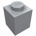 Брік 1x1 - Light Bluish Gray