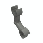 Рука скелета з 2 кліпсами - Dark Bluish Gray
