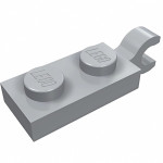 Плейт 1x2, горизонт. кліп - Light Bluish Gray