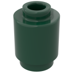 Брік круглий 1x1 - Dark Green