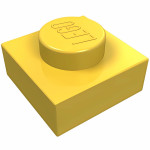 Плейт 1x1 - Yellow