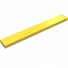 Тайл 1x8, прямокутник - Yellow