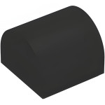 Слоуп закруглений 1x1 2/3 - Black