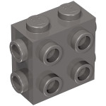 Брік модифік. 1x2x1 2/3, 8 стадів - Dark Bluish Gray