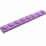 Плейт 1x8 - Medium Lavender