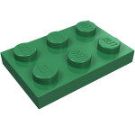 Плейт 2x3 - Green