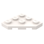 Плейт клиноподібний 3x3 - White