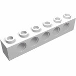 Технік брік 1x6 - White