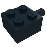 Брік модифік. 2x2, з піном збоку - Black