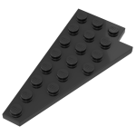 Плейт клиноподібний 8x4, лівий - Black