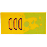 Тайл 2x4, прямокутник (слайм) - Bright Light Orange