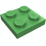 Плейт 2x2 - Bright Green