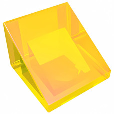 Слоуп 1x1 2/3 - Trans-Yellow