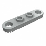 Технік плейт 1x4 з зубчиками - Light Gray