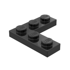 Плейт 3x3, кутовий - Black