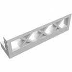 Огорожа 1x4x1 (сітка) - White