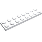 Плейт 2x8 - White
