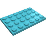 Плейт 4x6 - Medium Azure