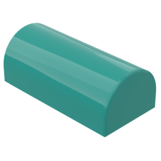 Слоуп закруглений 1x2 2/3 - Dark Turquoise
