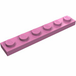 Плейт 1x6 - Dark Pink