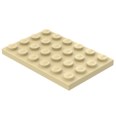 Плейт 4x6 - Tan
